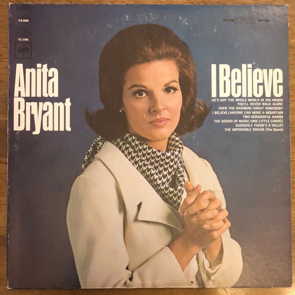 Anita Bryant Vinyl Lp I Believe ‘67